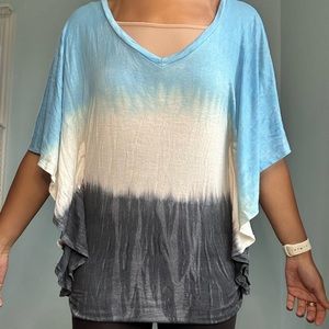 Red Haute tie dye top